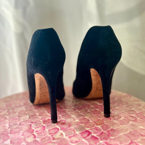 Alexander McQueen - Black Velvet Pumps, Size EU 36 = US 6 - Picture 4 of 5
